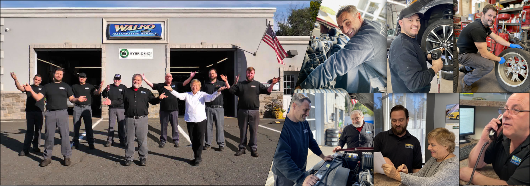 Walko Automotive Service, LLC. || Team Photo and The Auto Repair Shop Outside